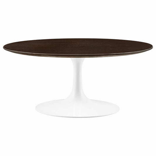 Lippa 36" Round Wood Coffee Table by Furniture For America