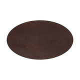 Lumen 60" Oval Cherry Walnut Wood Dining Table in White Cherry Walnut