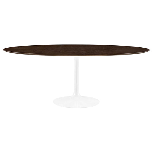 Lippa 78" Oval Wood Dining Table by Furniture For America
