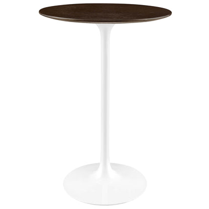 Lippa 28" Round Wood Bar Table by Furniture For America