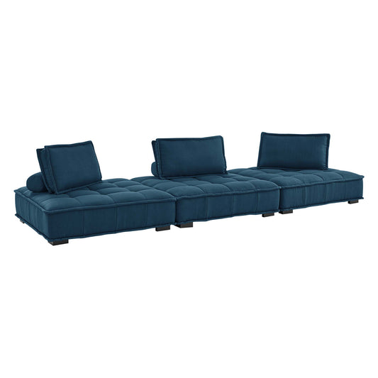 Saunter 3-Piece Tufted Fabric Fabric Sofa by Furniture for America