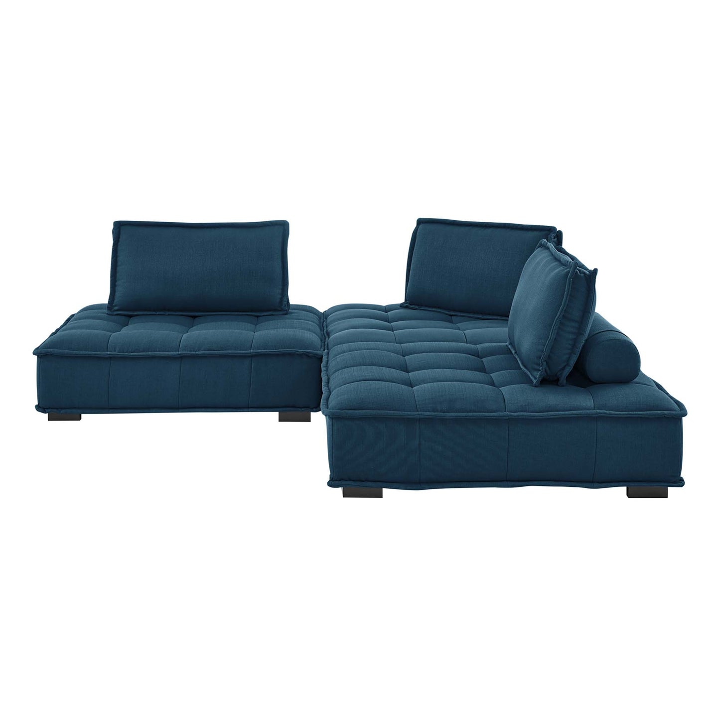 Saunter 3-Piece Tufted Fabric Fabric Sofa by Furniture for America