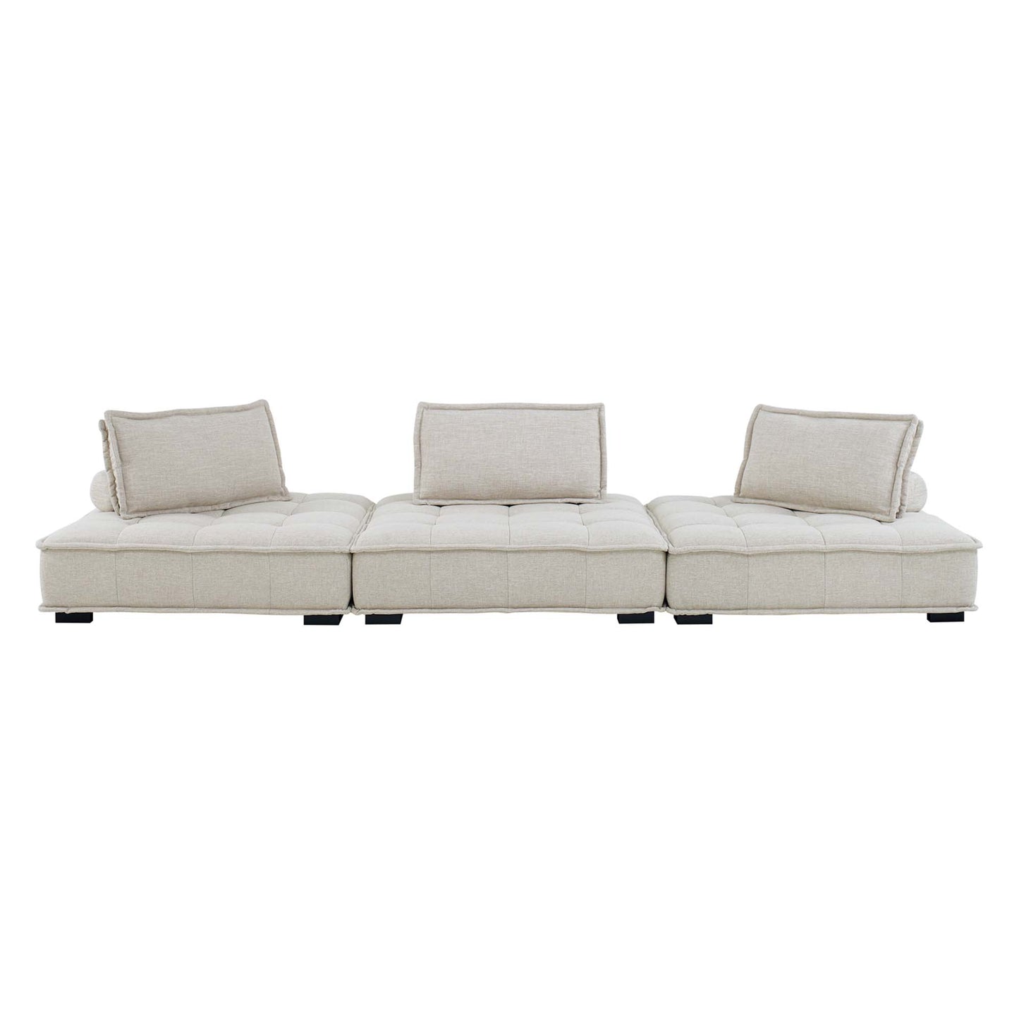 Saunter 3-Piece Tufted Fabric Fabric Sofa by Furniture for America