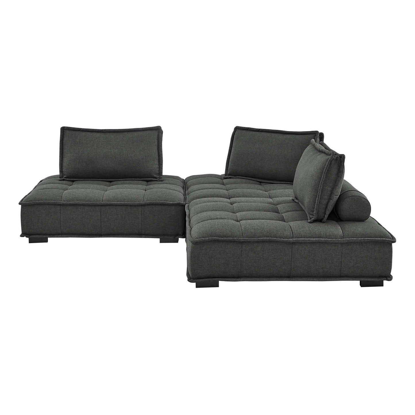 Saunter 3-Piece Tufted Fabric Fabric Sofa by Furniture for America