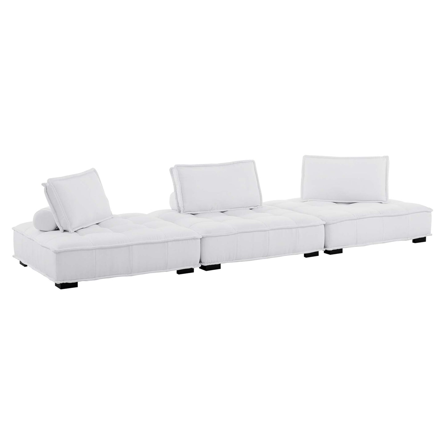Saunter 3-Piece Tufted Fabric Fabric Sofa by Furniture for America