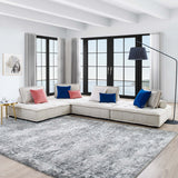 Parlor 4-Piece Tufted Fabric Fabric Sectional Sofa in Beige