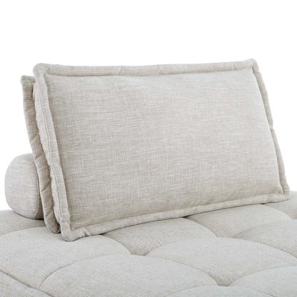 Saunter 4-Piece Tufted Fabric Fabric Sectional Sofa by Furniture for America