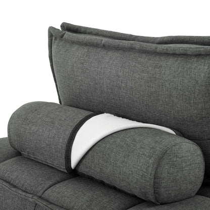 Saunter 4-Piece Tufted Fabric Fabric Sectional Sofa by Furniture for America