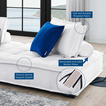 Saunter 4-Piece Tufted Fabric Fabric Sectional Sofa by Furniture for America