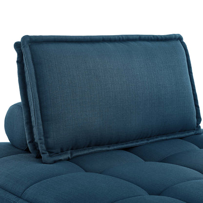Saunter 5-Piece Tufted Fabric Fabric Sectional Sofa by Furniture for America