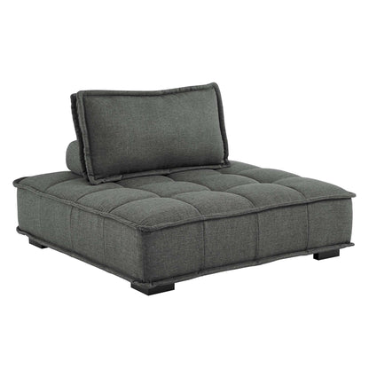 Saunter 5-Piece Tufted Fabric Fabric Sectional Sofa by Furniture for America