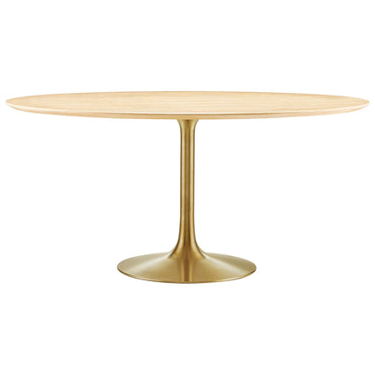 Lippa 60" Round Wood Dining Table by Furniture For America