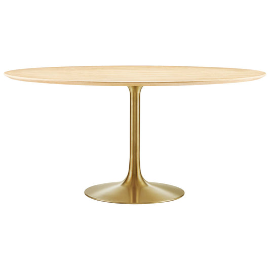 Lippa 60" Round Wood Dining Table by Furniture For America