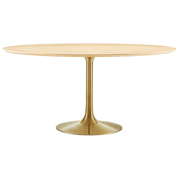 Lippa 60" Round Wood Dining Table by Furniture For America