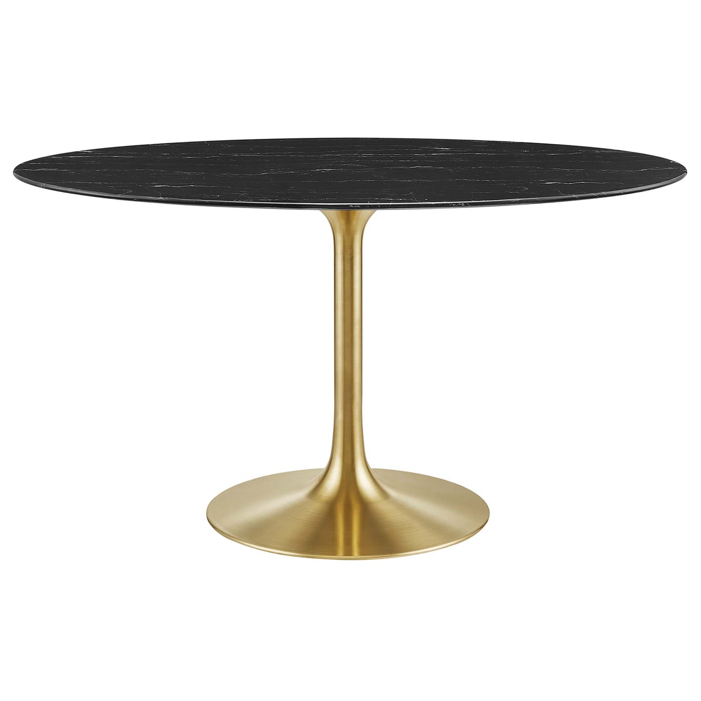 Lippa 54" Oval Faux Marble Dining Table by Furniture For America