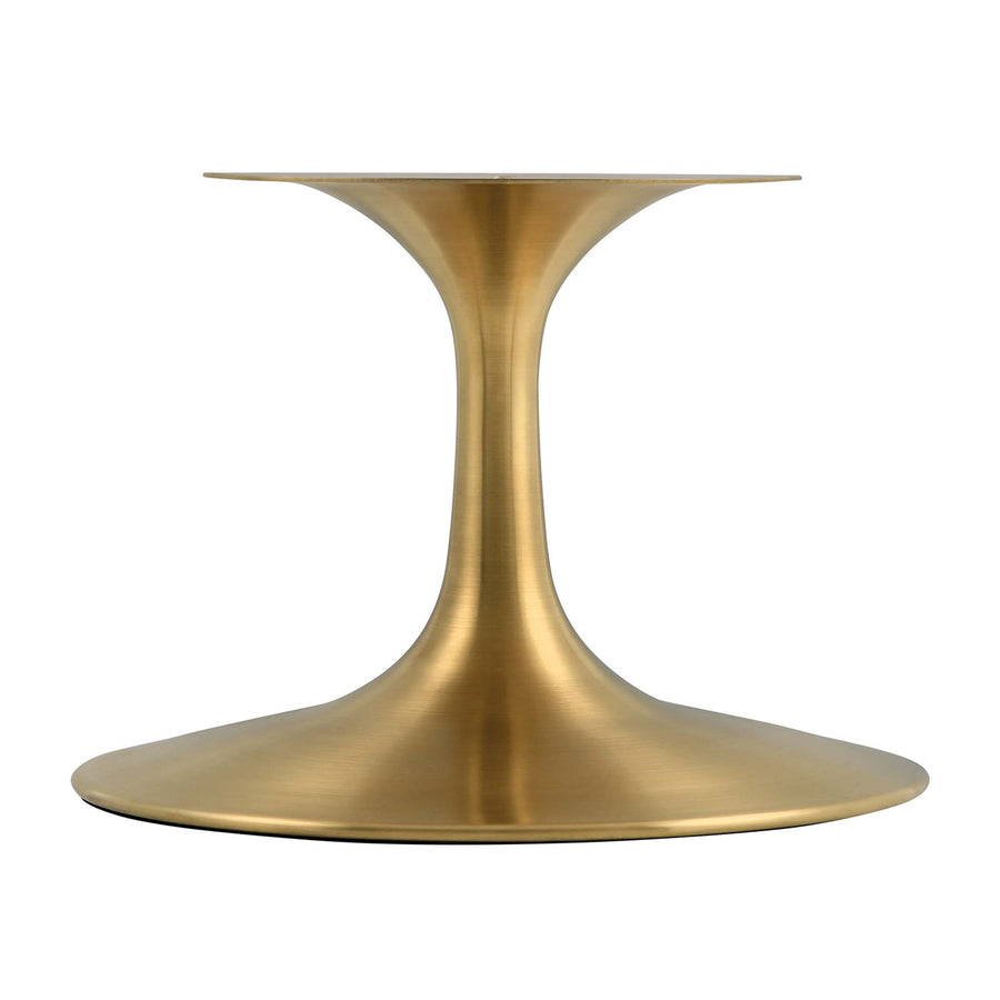 Lumen 36" Round Wood Coffee Table in Gold Cherry Walnut
