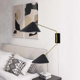 Stella 2-Light Swing Arm Wall Sconce in Black