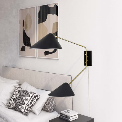 Journey 2-Light Swing Arm Wall Sconce by Furniture for America