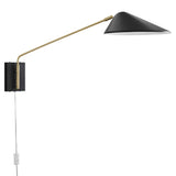 Stella 24" Swing Arm Wall Sconce in Black