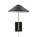Stella 24" Swing Arm Wall Sconce in Black