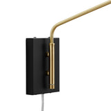 Stella 24" Swing Arm Wall Sconce in Black