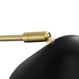 Stella 24" Swing Arm Wall Sconce in Black