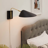 Stella 7" Swing Arm Wall Sconce in Black