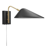 Stella 7" Swing Arm Wall Sconce in Black