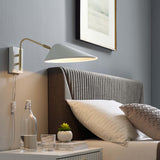 Stella 7" Swing Arm Wall Sconce in White