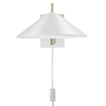 Journey 7" Swing Arm Wall Sconce in White
