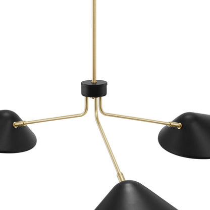 Journey 3-Light 14" Arm Pendant by Furniture for America