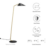 Stella Standing Floor Lamp in Black