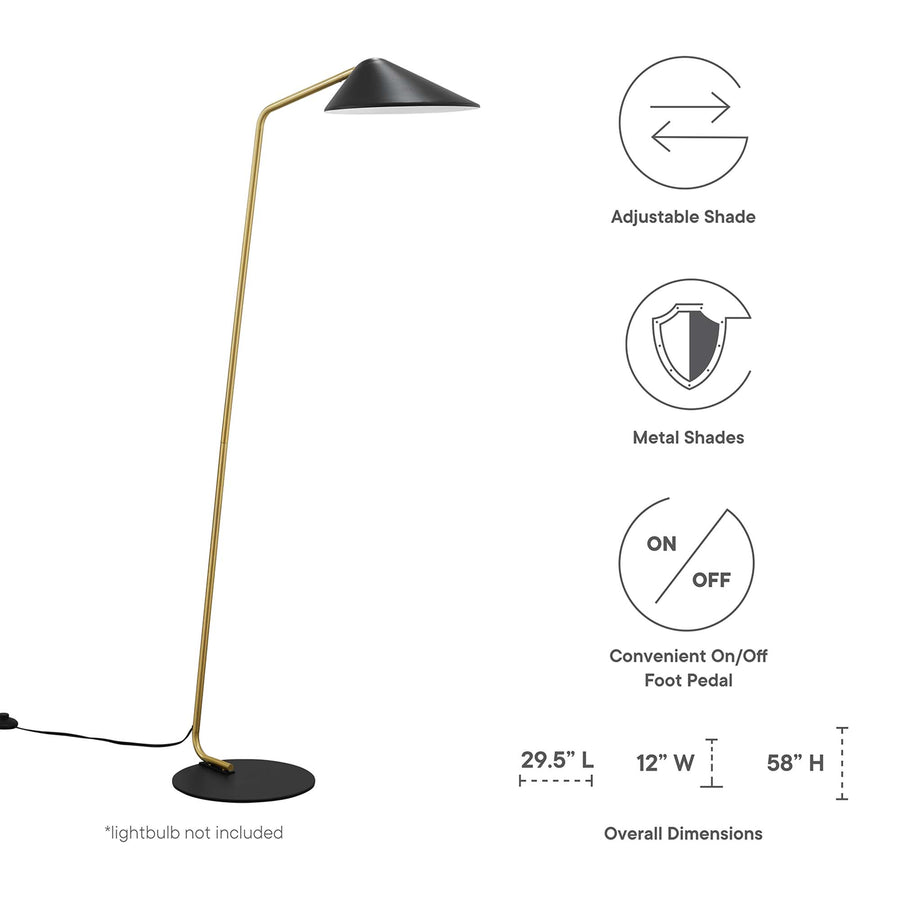 Stella Standing Floor Lamp in Black
