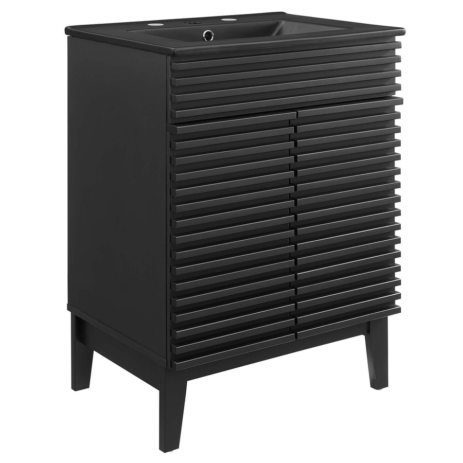 Vera 24" Bathroom Vanity in Black Black