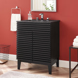 Vera 24" Bathroom Vanity in Black Black