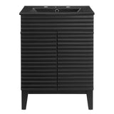 Vera 24" Bathroom Vanity in Black Black