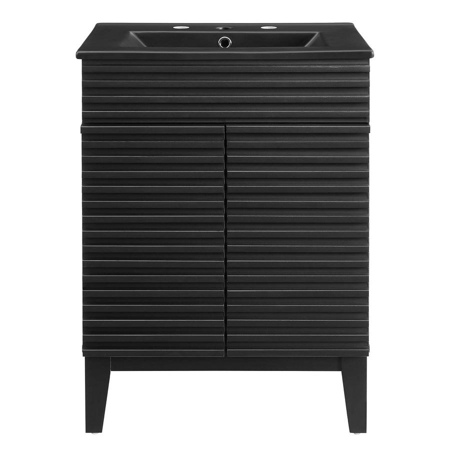 Vera 24" Bathroom Vanity in Black Black