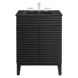 Vera 24" Bathroom Vanity in Black Black