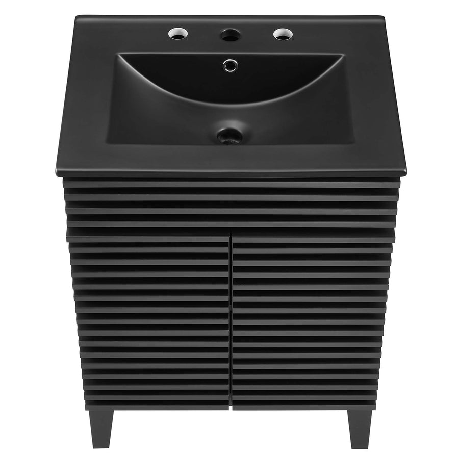 Vera 24" Bathroom Vanity in Black Black