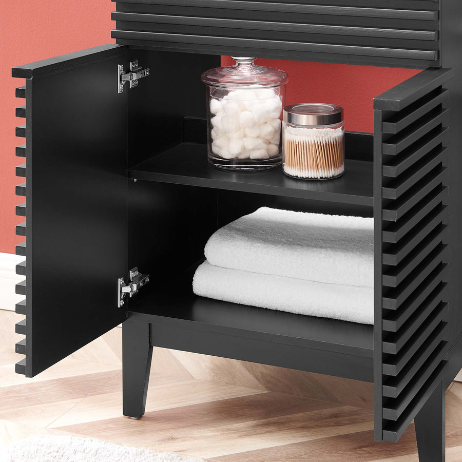 Vera 24" Bathroom Vanity in Black Black