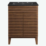 Vera 24" Bathroom Vanity in Walnut Black