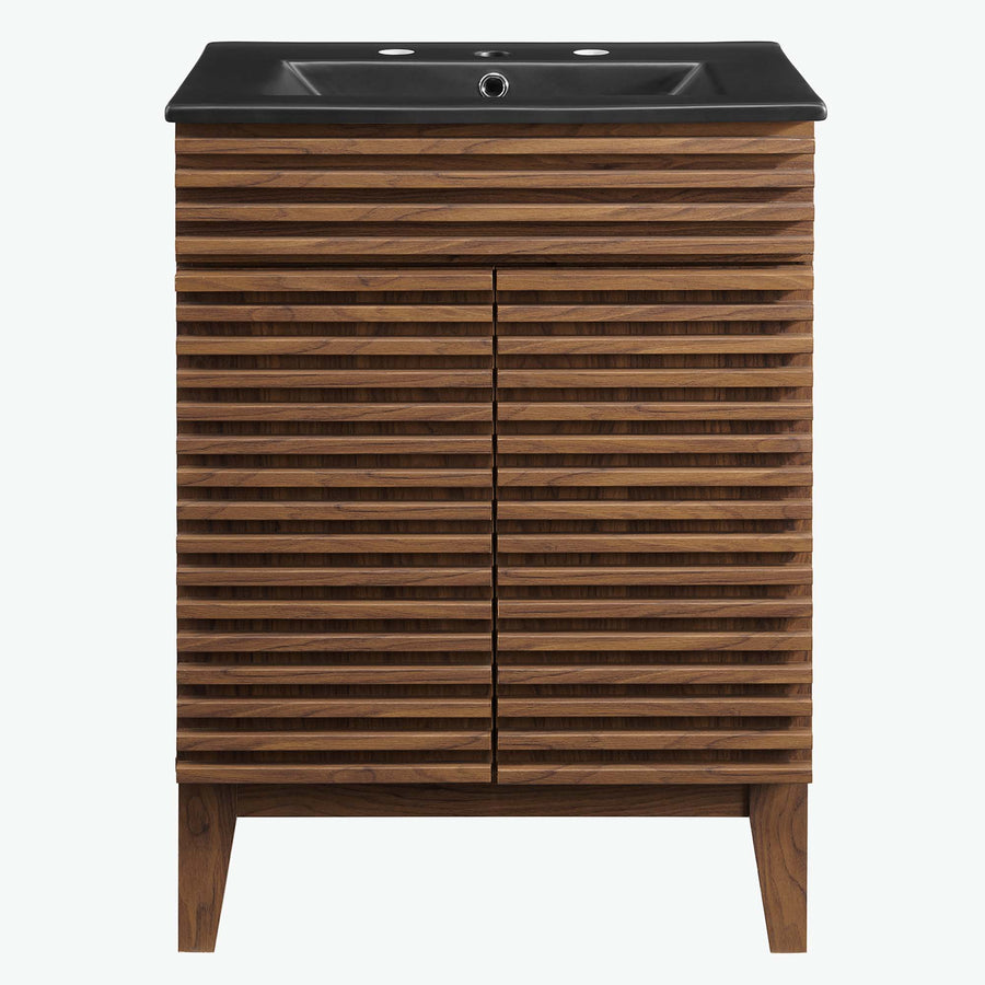 Vera 24" Bathroom Vanity in Walnut Black
