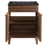 Vera 24" Bathroom Vanity in Walnut Black