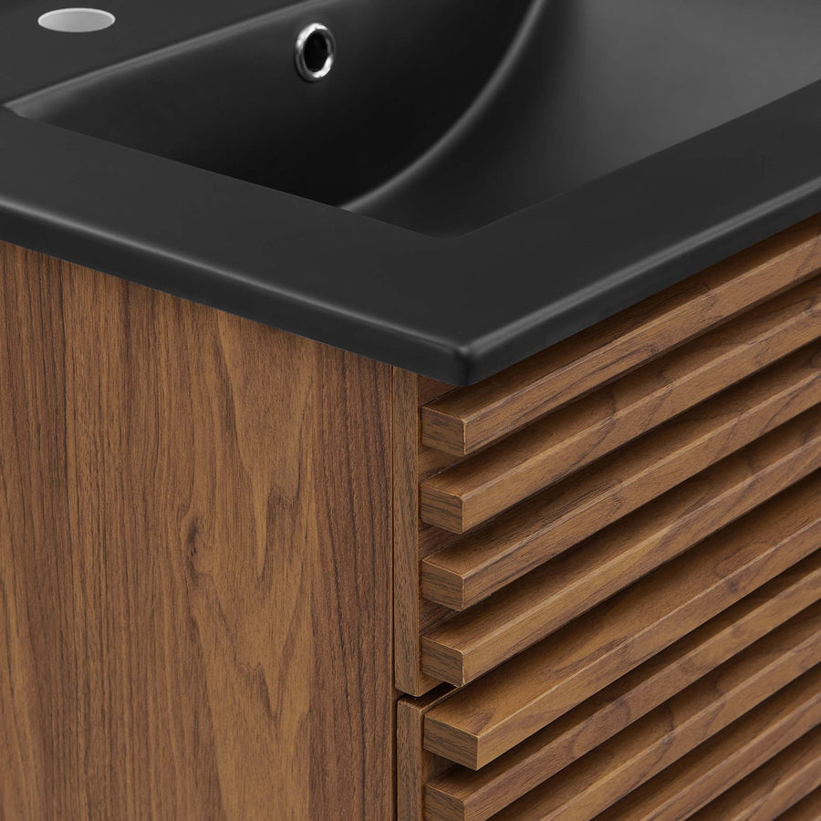 Vera 24" Bathroom Vanity in Walnut Black