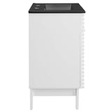 Vera 24" Bathroom Vanity in White Black
