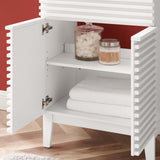 Vera 24" Bathroom Vanity in White Black