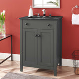 Copal 24" Bathroom Vanity in Gray Black