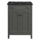 Copal 24" Bathroom Vanity in Gray Black