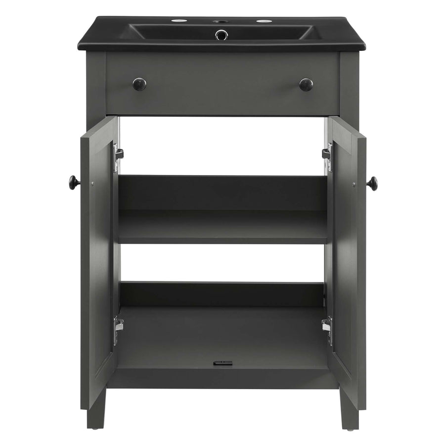 Copal 24" Bathroom Vanity in Gray Black