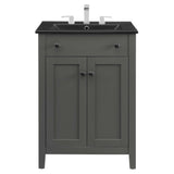 Copal 24" Bathroom Vanity in Gray Black